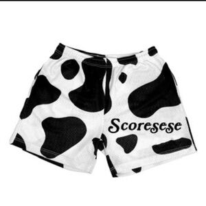 Scoresese Cow Print Shorts